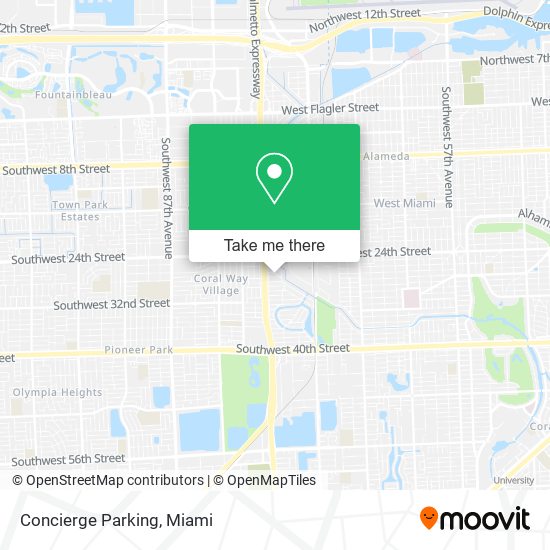 Concierge Parking map