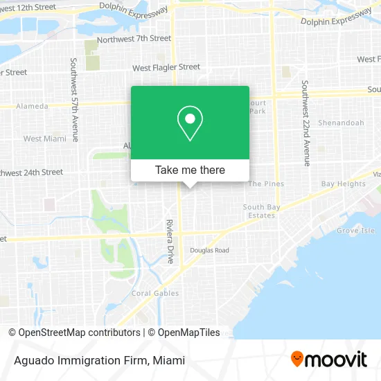 Aguado Immigration Firm map