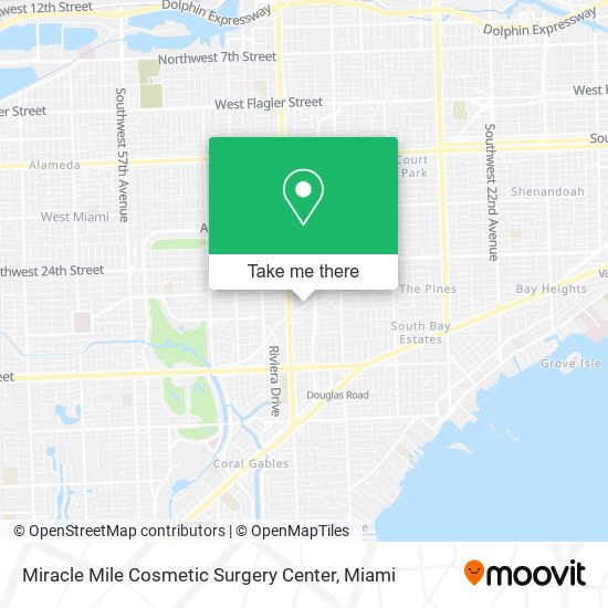 Miracle Mile Cosmetic Surgery Center map