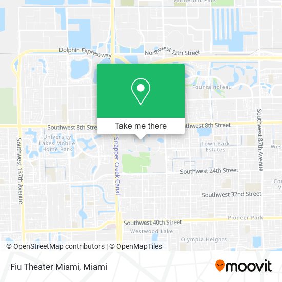 Mapa de Fiu Theater Miami