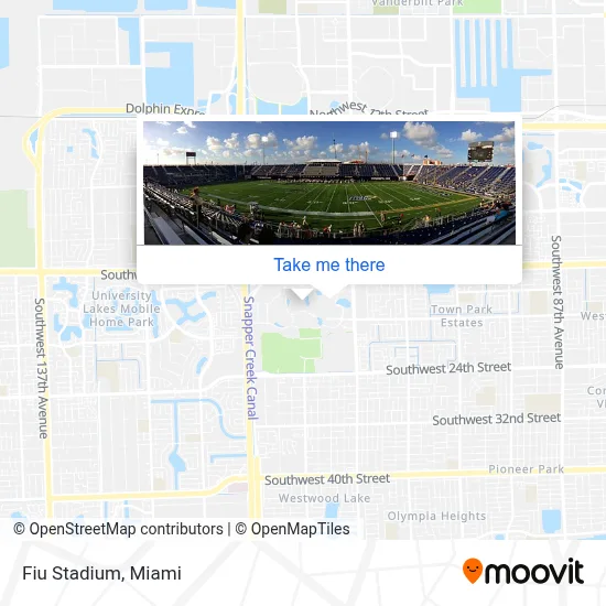 Fiu Stadium map