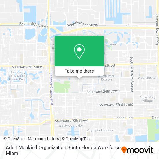Adult Mankind Organization South Florida Workforce map