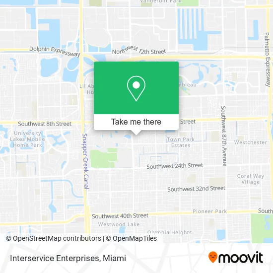 Interservice Enterprises map