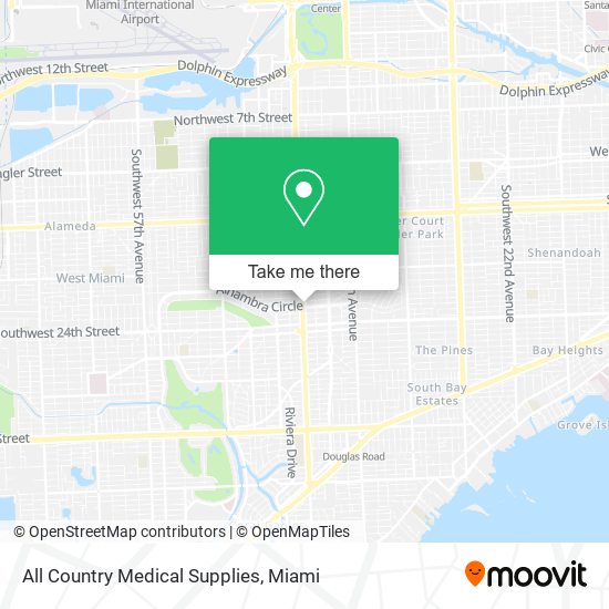 Mapa de All Country Medical Supplies