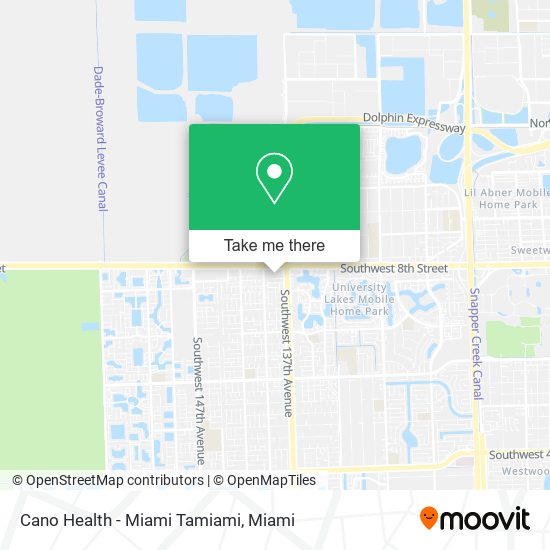 Cano Health - Miami Tamiami map