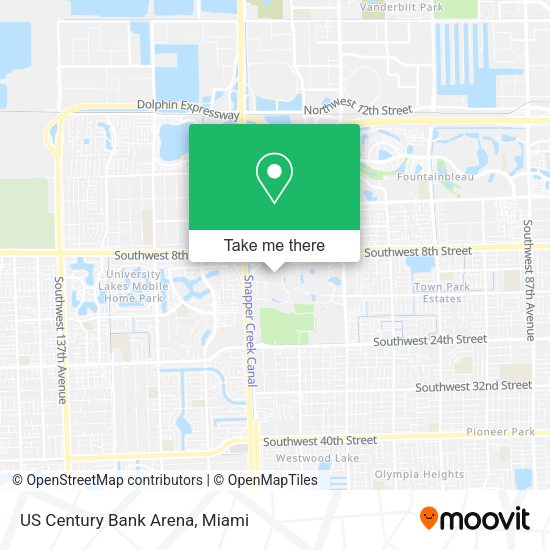 Mapa de US Century Bank Arena
