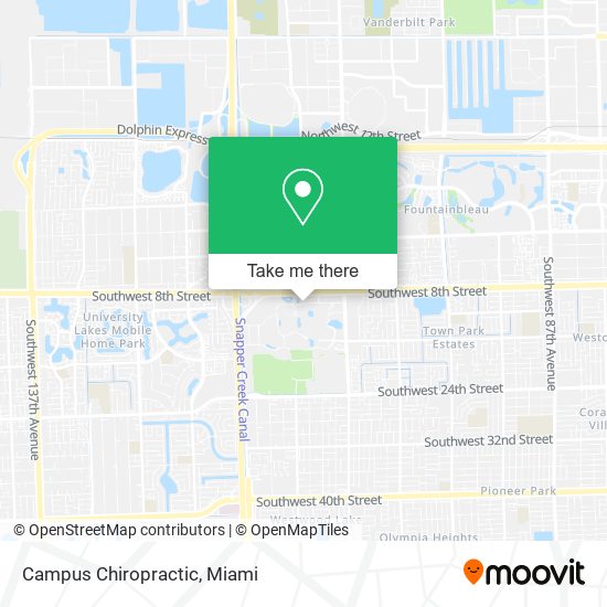 Campus Chiropractic map