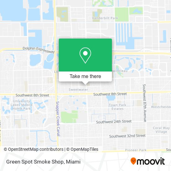 Mapa de Green Spot Smoke Shop