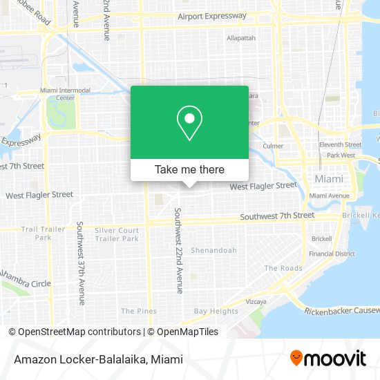 Mapa de Amazon Locker-Balalaika