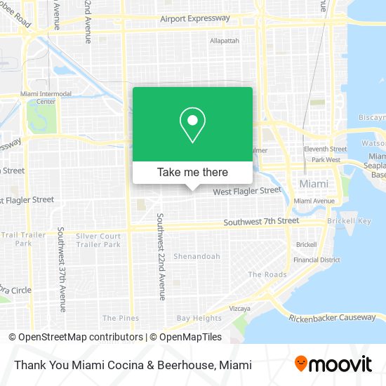 Thank You Miami Cocina & Beerhouse map