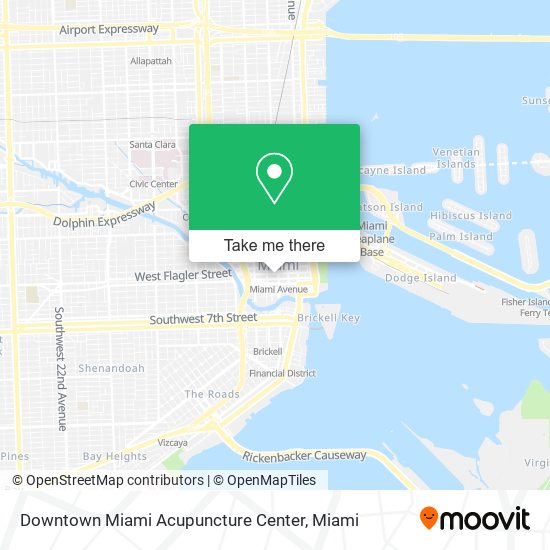 Mapa de Downtown Miami Acupuncture Center