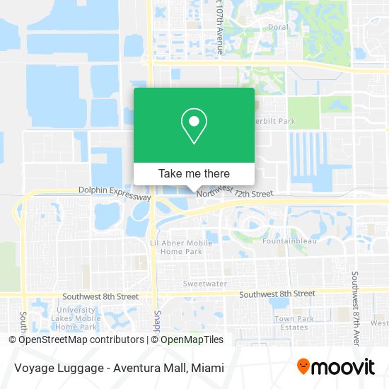Mapa de Voyage Luggage - Aventura Mall