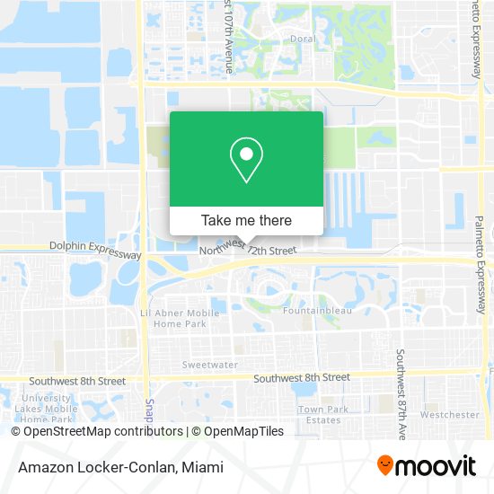 Mapa de Amazon Locker-Conlan