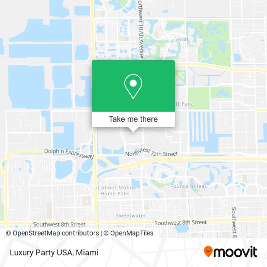 Mapa de Luxury Party USA
