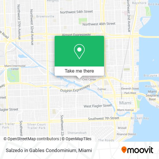 Salzedo in Gables Condominium map