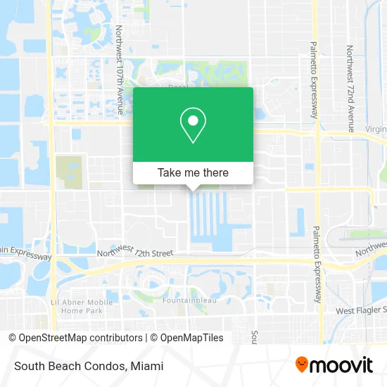 South Beach Condos map