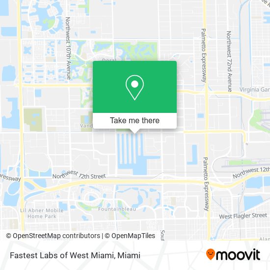 Fastest Labs of West Miami map