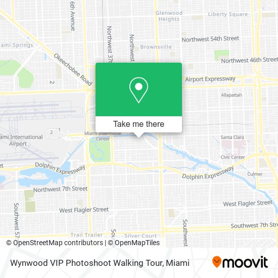 Mapa de Wynwood VIP Photoshoot Walking Tour