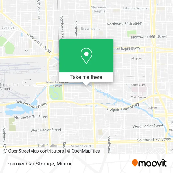 Premier Car Storage map
