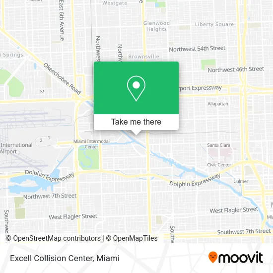 Excell Collision Center map