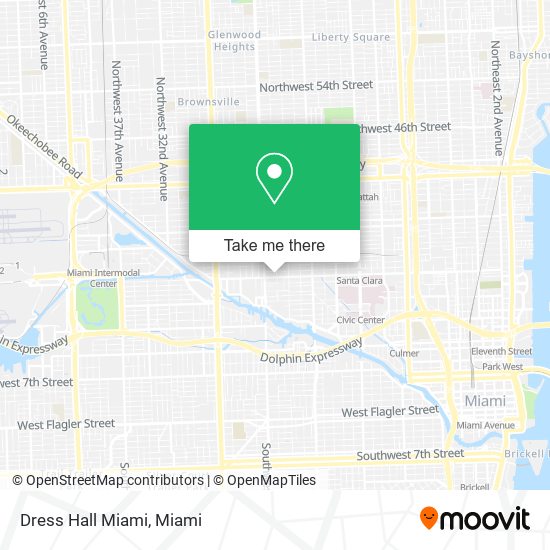 Dress Hall Miami map