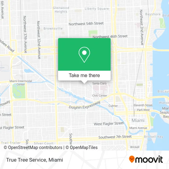 True Tree Service map
