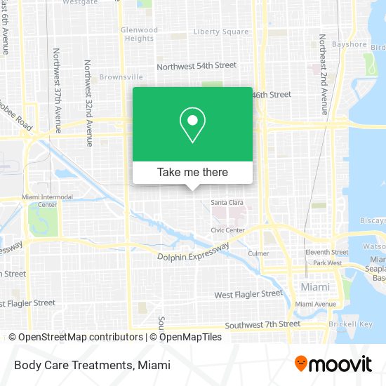 Body Care Treatments map