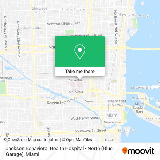 Mapa de Jackson Behavioral Health Hospital - North (Blue Garage)