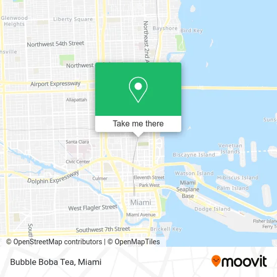 Bubble Boba Tea map