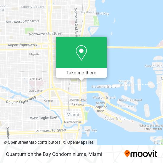 Quantum on the Bay Condominiums map