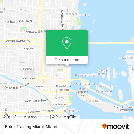 Botox Training Miami map