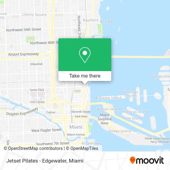 Jetset Pilates - Edgewater map