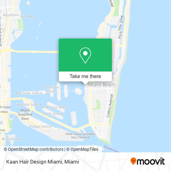 Kaan Hair Design Miami map