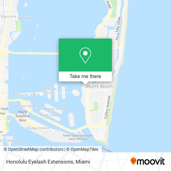 Honolulu Eyelash Extensions map