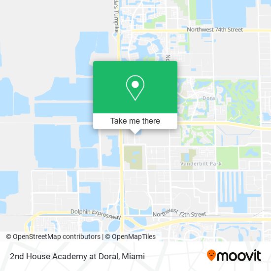 2nd House Academy at Doral map