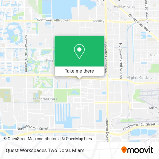 Quest Workspaces Two Doral map