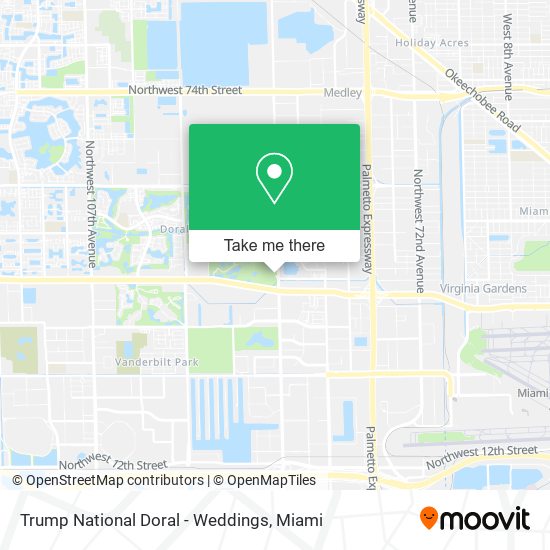 Mapa de Trump National Doral - Weddings