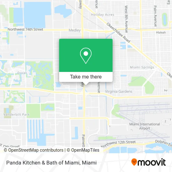 Panda Kitchen & Bath of Miami map