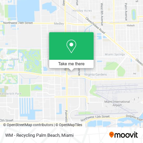 WM - Recycling Palm Beach map