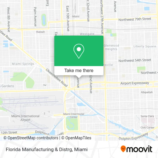 Florida Manufacturing & Distrg map