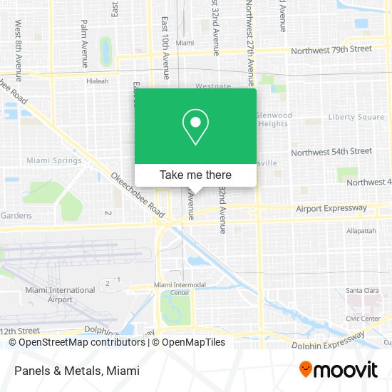 Panels & Metals map