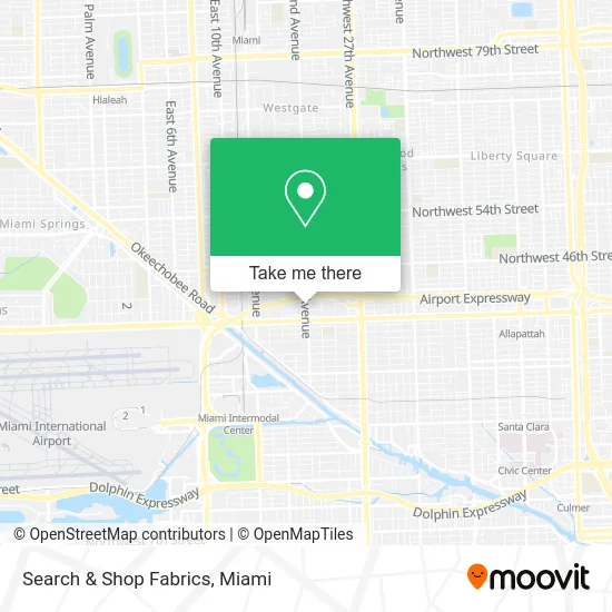 Search & Shop Fabrics map