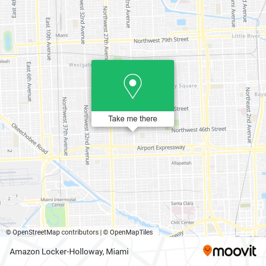 Mapa de Amazon Locker-Holloway