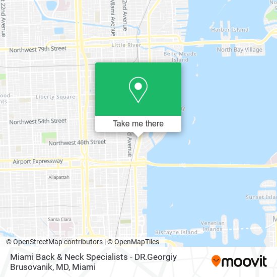 Mapa de Miami Back & Neck Specialists - DR.Georgiy Brusovanik, MD