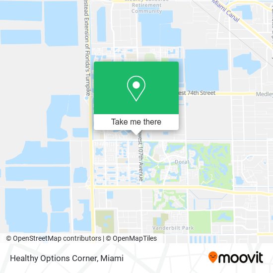 Healthy Options Corner map