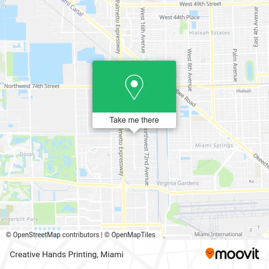 Creative Hands Printing map
