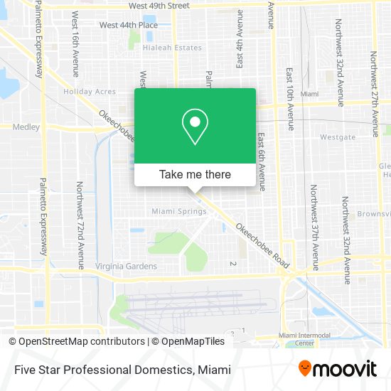 Five Star Professional Domestics map