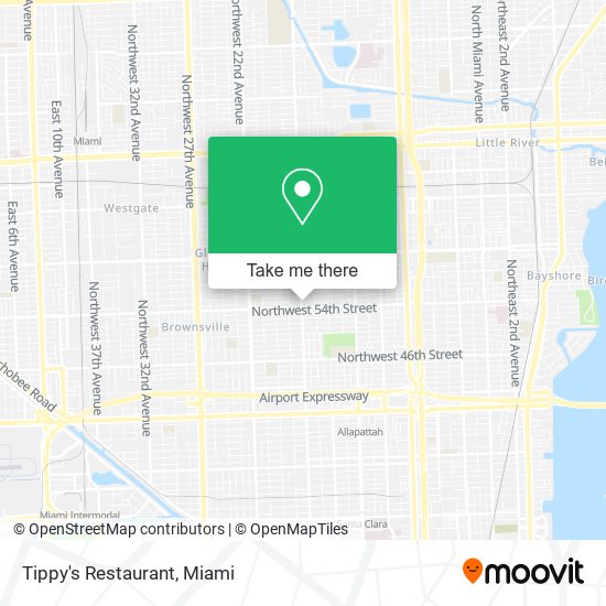 Mapa de Tippy's Restaurant