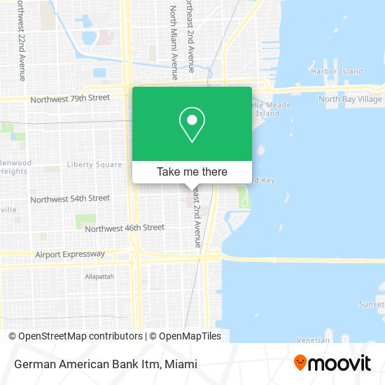 Mapa de German American Bank Itm