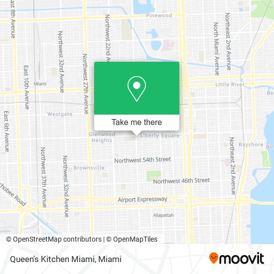 Queen's Kitchen Miami map